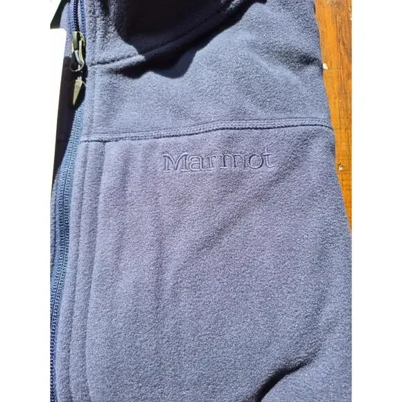 Marmot Reactor Polartec Microfleece Jacket Zip Closure Navy XXL 2XL $100 MSRP - Picture 8 of 9